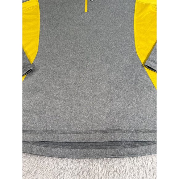 The North Face 1/4 Zip Pullover Mens L Gray & Yellow Outdoors Casual - Picture 9 of 12